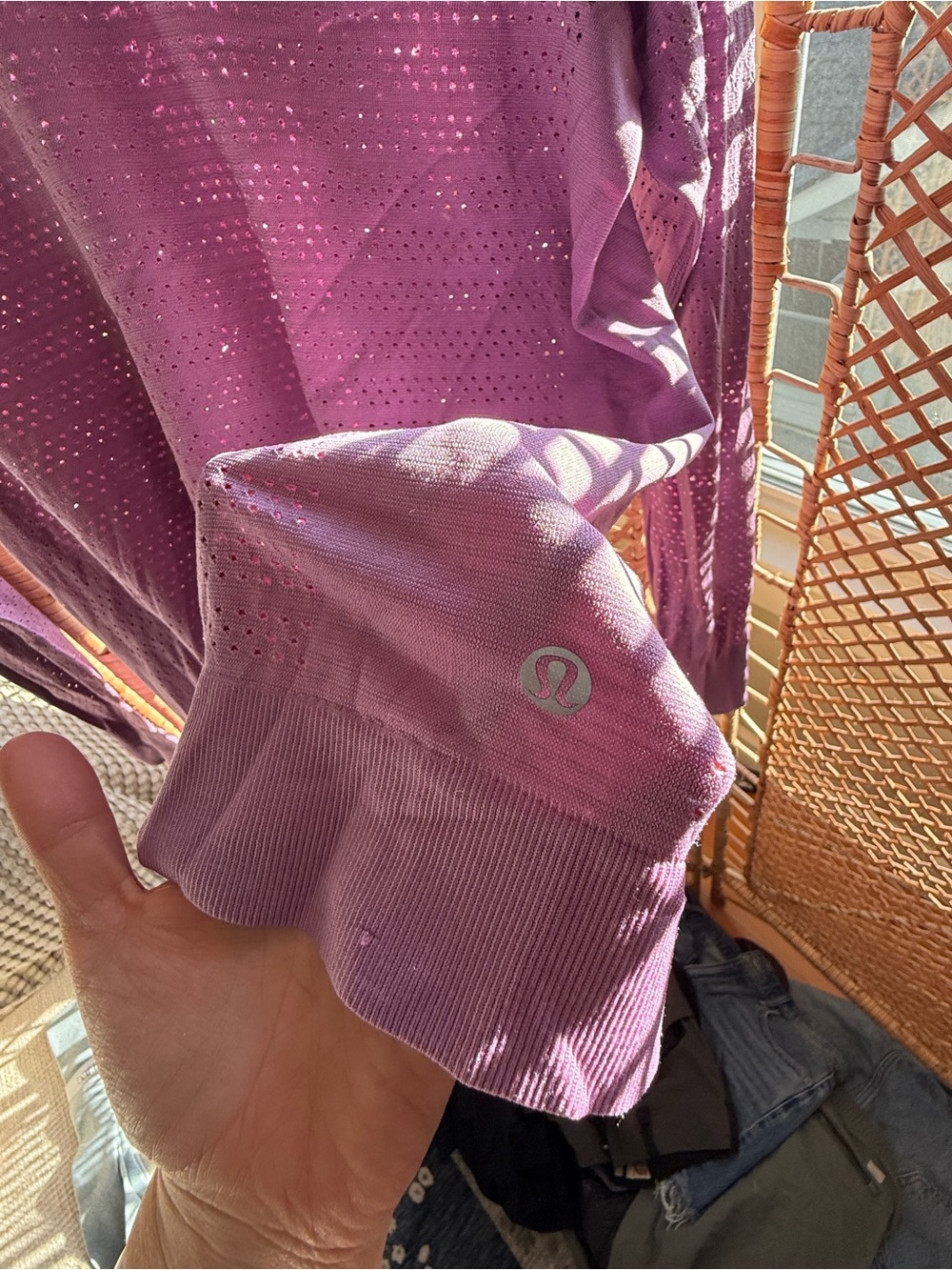 lululemon athletica Women's -  Long Sleeve Perforated Top - Purple